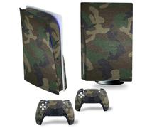 Skin camouflage tactique compatible avec la version PS5 Disc de la manette avec caractéristiques antidérapantes et design moderne autocollant de protection en vinyle camouflage-0054