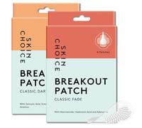 SKIN CHOICE Microdart Lot de 16 patchs à boutons à pois pour boutons et taches sombres, niacinamide, salicylique, acide hyaluronique, CICA, arbre à thé, patch hydrocolloïde, végétalien sans cruauté