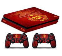 Skin Compatibilité pour PS4 Slim - Limited Edition Decal étuis de Protection pour faceplates Bundle (Manchester United)