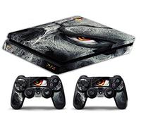 Skin Compatibilité pour PS4 Slim - Limited Edition Decal étuis de Protection pour faceplates Bundle (Skull Oeil)