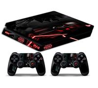 Skin Compatibilité pour PS4 Slim - Skull Oeil Skull Les Yeux FEU Incendie - Limited Edition Decal étuis de Protection pour faceplates Bundle (Star Wars 2)