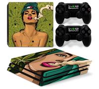 Skin Console et Manettes PS4 PRO - Cannabis Color