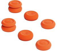 Skin, Cqc And Fps Thumb Grip Set Joystick Cap Analog Stick Cap For Nintendo Switch Pro Controller & Ps5 / Ps4 / Slim/Pro Controller - Candy Orange, 3pairs(6pcs)