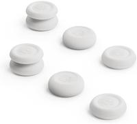 Skin, CQC and FPS Thumb Grip Set Joystick Cap Analog Stick Cap for Nintendo Switch Pro Controller & PS5 / PS4 / Slim/Pro Controller - White, 3Pairs(6pcs)