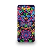 Skin en fibre de carbone MightySkins pour Samsung Galaxy S20 Goodnight Owl | Finition textur e protectrice et durable en fibre de carbone | Fac
