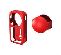 Skin en silicone robuste pour Insta360 X6 Utilisation extérieure pour | Comprend un capuchon d'objectif, une couverture complète du corps, un port pour un accès maintenu, un bouclier anti-poussière