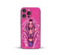 Skin en vinyle pour iPhone 14 Pro Max - Autocollant 3M de qualité supérieure, anti-rayures, sans bulles - Application facile - Se retire sans laisser de résidus - Emballage prêt à offrir (Girly