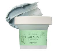 SKIN FOOD poire monnaie alimentaire masque 120g (4,23 oz) - pore et sébum clearing, la peau refroidissement bulles scrub délavement masque avec poudre de riz, apaisant et hydratant