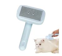 Skin Friendly Cat Self Cleaning Shedding Brush | Pet Loose Undercoat Detangling Massaging Grooming Dematting Tool | Self Cleaning Dog Brushes For Grooming For Puppy Kitten Long or Short Hair