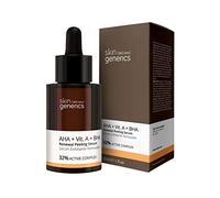 Skin Generics - Sérum illuminateur exfoliant - 30 ml - Aide à régénérer et à illuminer la peau - Réduit l'apparence des rides - AHA, vitamine A et BHA - Vegan et sans cruauté animale - Sérum visage