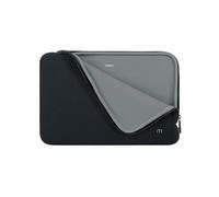 MOBILIS Housse en Néoprène pour Ordinateur Portable 14-16", Sac Pochette Protection PC/Notebook/Ultrabook jusqu'à 16", Laptop Sleeve 15.6", Noir/Gris