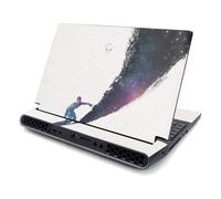 Skin Mighlyskins pour Alienware Area-51M R2 (2020) - Noir abstrait | Couvercle d'enveloppe de d calcomanie en vinyle durable et unique | Applique