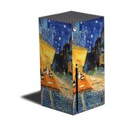 Skin MIGHTY SKINS compatible avec Xbox Series X - Terrasse de café la nuit | Autocollant protecteur en vinyle durable et unique | Facile à appliq