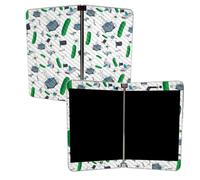 Skin MIGHTY SKINS en fibre de carbone pour Microsoft Surface Duo Science Cartoon | Finition textur e protectrice et durable en fibre de carbone