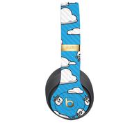 Skin MightySkins en fibre de carbone pour Beats Studio 3 Wireless Unicorn Clouds | Finition textur e protectrice et durable en fibre de carbone