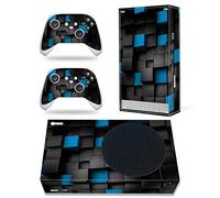 Skin pour Xbox Series S, autocollant de protection en vinyle pour console Xbox Series S et manette sans fil (bleu et noir)