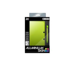 Skin protection Aluminium + Stylet - Green Apple pour 3DSXL