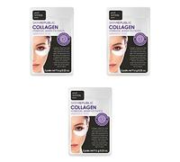 Skin Republic Lot de 3 patchs oculaires au collagène, pour des yeux plus jeunes, aide à soulager les rides et ridules, réduit les cerceaux foncés, lot de 3