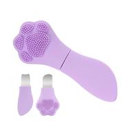 Skin Spatula Scrubber, Silicone Double Ended Cosmetic, Cat Paw Shaped Face Nose Tool With Smooth Texture, Radiant Accessory With Modern Style, Beauty Solution For Nose 4.49x1.77Inches