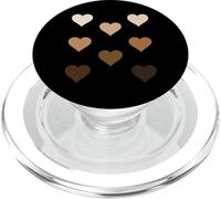Skin Tone Hearts Skin Color Gift PopSockets PopGrip pour MagSafe