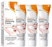 Skin Whitening Cream for Body,Lightening Cream for Intimate Areas and Bleaching - Vitamin C Dark Spot Remover Corrector for Neck,Armpit, Underarm,Elbow, Inner Thigh and Knees,Bikini (3pcs)