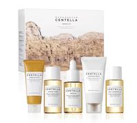 Skin1004 - KIT DE VOYAGE CENTELLA - Huile nettoyante - Démaquillante légère - Ampoule de mousse - Lotion tonique - Ampoule apaisante - Crème hydratante 5x30ml