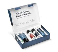 Skincare Essentials - Avec SPF - Brooklyn Soap Company - Kit de 4 soins du visage pour homme - Pour une routine de soins simple et efficace