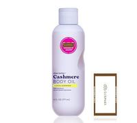 Skincare Set - Contains eos Vanilla Cashmere Body Oil - Scented Body Oil for Women, 6 fl oz with a Luxpaks Cleansing Wipe