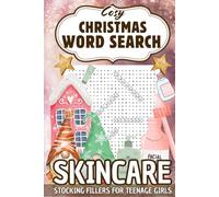 Skincare Stocking Fillers for Teenage Girls: Cosy Christmas Word Search: Skincare Themes and Small Illustrations to Colour for Teen Girls, Women, and Adults