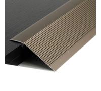 SKINCATE Barre De Seuil pour Sol Irrégulier Hauteur 1-5cm, Profilés De Transition De De Sol en Vinyle, Rampe De Seuil en Aluminium, pour Bois Au Carrelage, 10cm Largeur(Champagne)