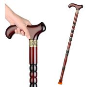 SKINCATE Bâton De Support en Bois 80cm 85cm 90cm 95cm Canne en Bois Léger Ergonomiques Canne De Marche pour Personnes Âgées Et Âgées(Color:A,Size:85cm(33in))