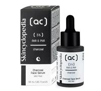Skincyclopedia Sérum au charbon actif avec AHA et PHA, sérum exfoliant pour le visage, exfoliant pour le visage, améliore le teint de la peau, soin du visage très efficace, 30 ml