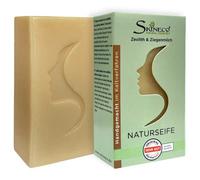 Skineco Savon au lait de chèvre avec zéolite, fait à la main par procédé à froid (1 pièce)