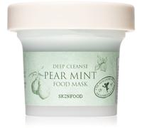 SKIN FOOD poire monnaie alimentaire masque 120g (4,23 oz) - pore et sébum clearing, la peau refroidissement bulles scrub délavement masque avec poudre de riz, apaisant et hydratant