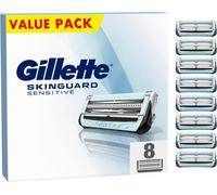 Skinguard Sensitive, Peau Sensible Recharges De Lames De Rasoir Homme, 8 Recharges De Lames, Nouvelle Bande Lubrifiante, Compatible Avec Manches Fusion