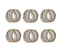 Skingwa Lot de 6 ronds de serviette Bronze