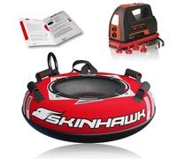 SKINHAWK SNOWTUBE Pneu de luge professionnel Rouge Ø 100 cm Avec pompe électronique haute performance 100 PSI