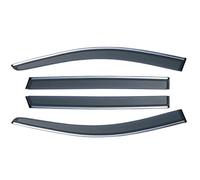 SKINII Déflecteurs d'air pour Toyota BZ4X EA10 2023 2024 Déflecteurs Vent Latéraux Voiture Protection Contre La Pluie Noire Pare-Vent Porte Pare-Brise Fenêtre Déflecteurs pour Auto