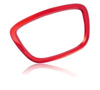 SKINII Voiture Garniture pour Audi A3 A4 A6 C7 A7 Q5 Q7 Anneau Volant Voiture en Alliage D'aluminium, Couverture Autocollante Décoration Intérieure Intérieure Voiture (Couleur : Rouge)