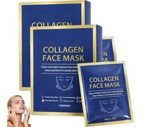 Skinklean Collagen Face Mask, Skinklean Masque Collagene Visage De Nuit, Bio Collagen Real Deep Mask, Masque Hydratant Visage, Deep Hydration, Refreshing And Light, Gentle, Skincare Coréenne (2PC)