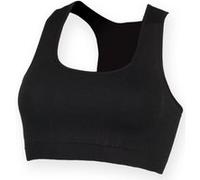 Skinni Fit - Haut de gym raccourci - Femme (M) (Noir) - UTRW4424 Noir G