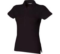 Skinni Fit Polo Stretch pour femme RW1347 (Large) (Noir)