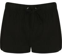 Skinni Fit short de sport / short rétro pour femmes RW2838 (XS) (Noir/Noir)