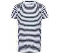Skinni Fit Striped - T-shirt à manches courtes - Adulte unisexe (2XS) (Blanc / bleu marine) - UTRW5499 Blanc / Bleu Marine G