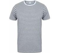 Skinni Fit Striped - T-shirt à manches courtes - Adulte unisexe (XL) (Gris chiné/Blanc) - UTRW5499 Gris Chiné/Blanc G