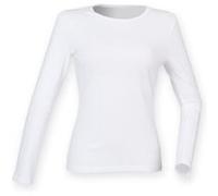 Skinni Fit - T-shirt à manches longues - Femme (M) (Blanc) - UTRW4726 Blanc G
