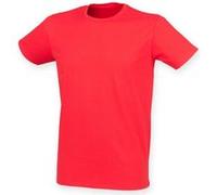 Skinni Fit - T-shirt manches courtes FEEL GOOD - Homme (L) (Rouge) - UTRW4427 Rouge G