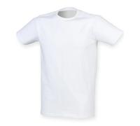 SkinniFit Hommes T-Shirt À Manches Courtes En Coton/Élasthanne Stretch