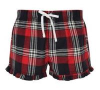 Skinnifit - Short Tartan - Femme (L EU) (Rouge/ Bleu maine careaux) - UTRW6024 Rouge/ Bleu Maine Careaux G
