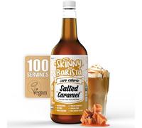 Skinny Food Co Sirop de caramel salé zéro calorie 1 l - Sirops de café sans sucre pour thé, chocolat chaud, fruits, pâtisserie, boissons protéinées - Convient aux végétaliens, sans gluten et sans